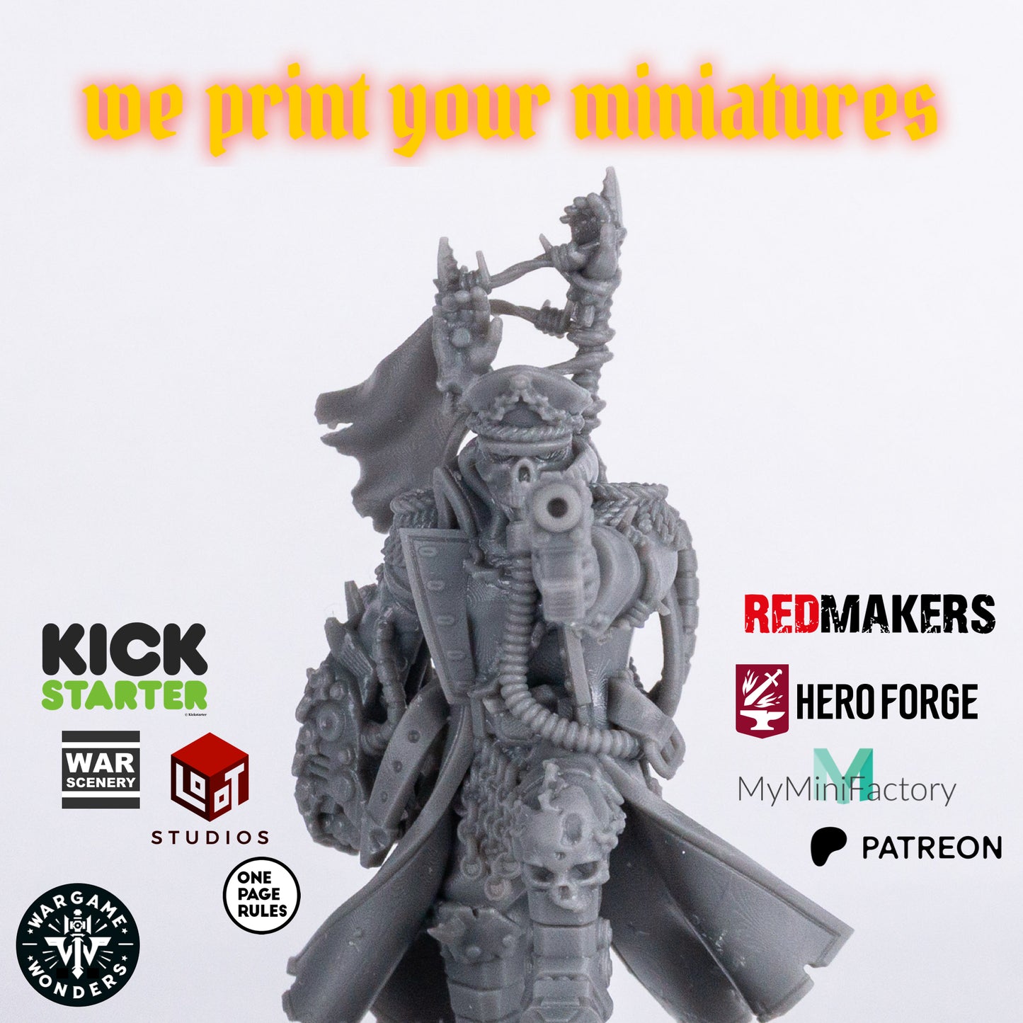 Hochwertig 3D gedruckte Miniaturen von deinen STL-Dateien