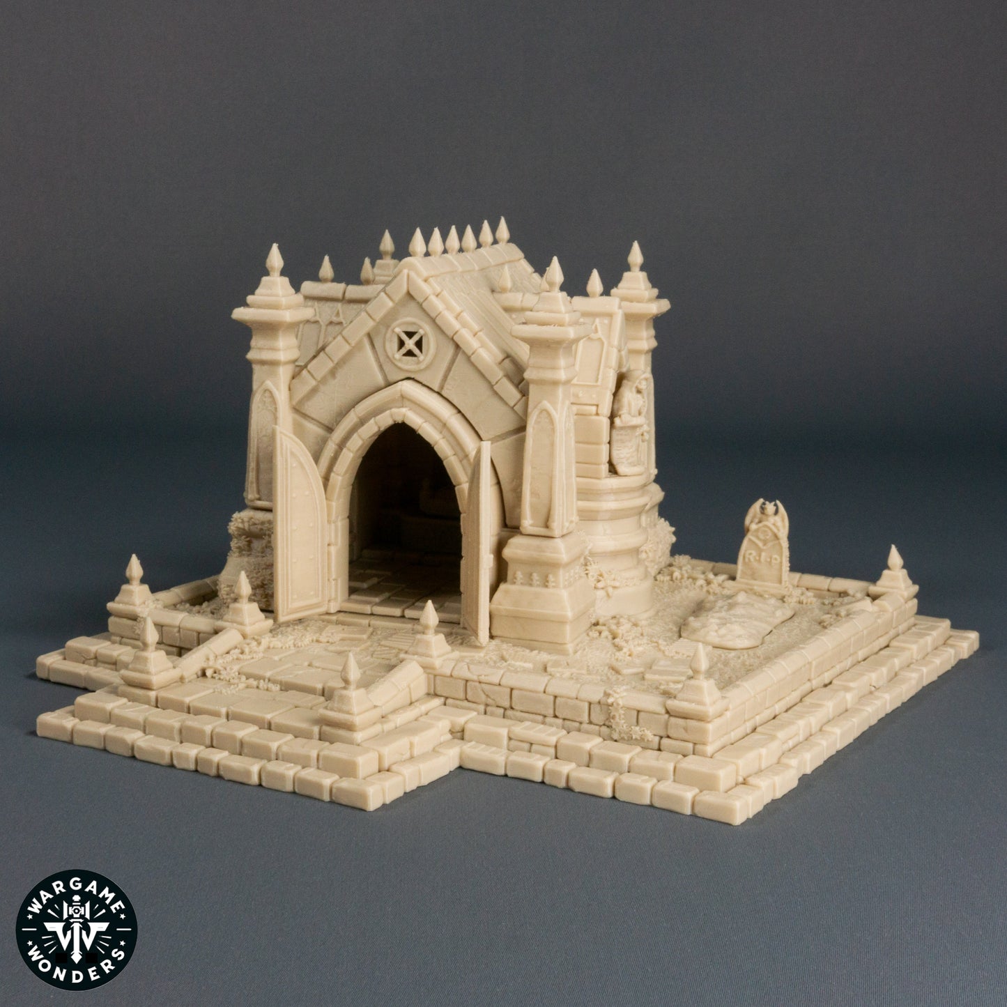 Mysterious Crypt with Pillars and Underworld Access