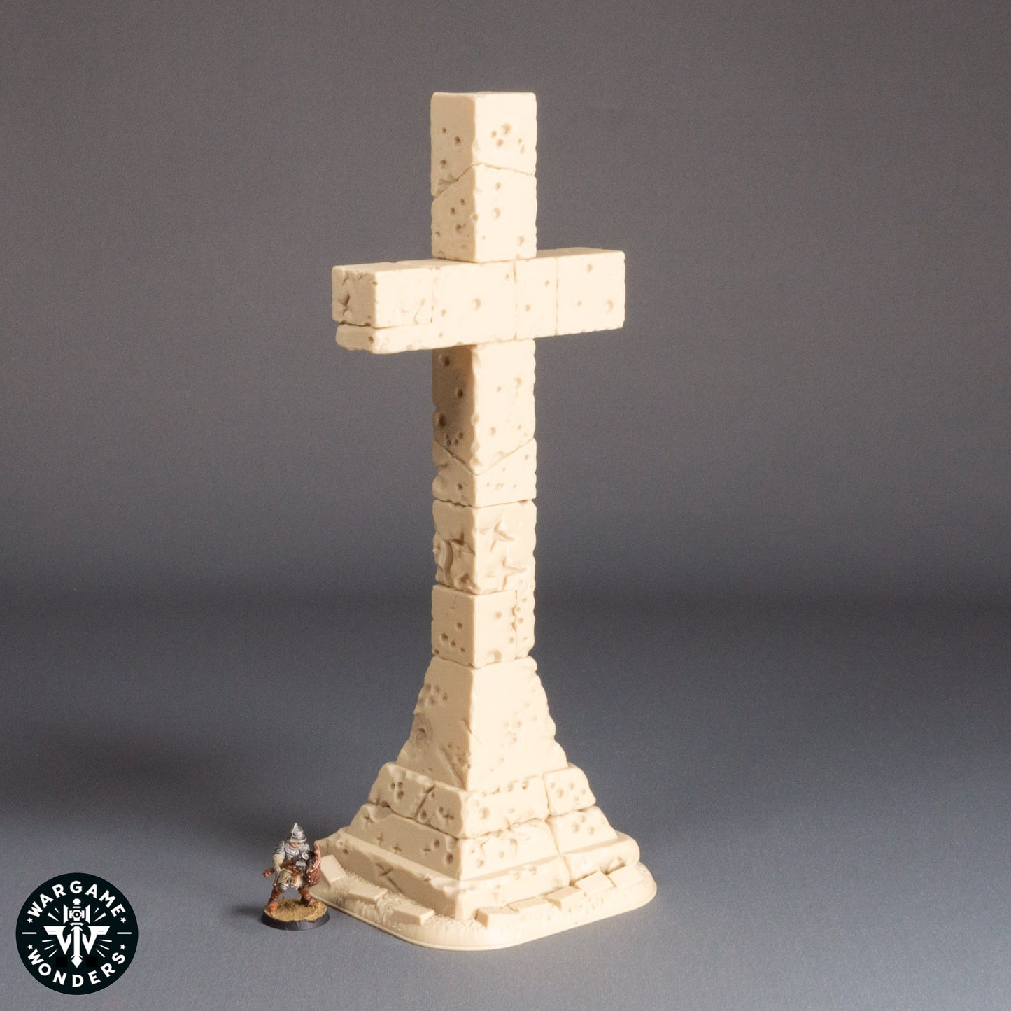 Monumental Stone Cross Exiled Trenchers