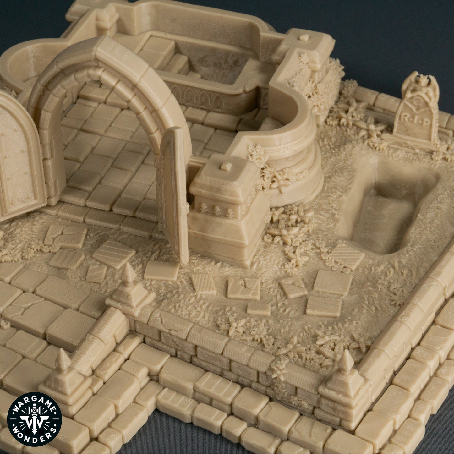 Mysterious Crypt with Pillars and Underworld Access