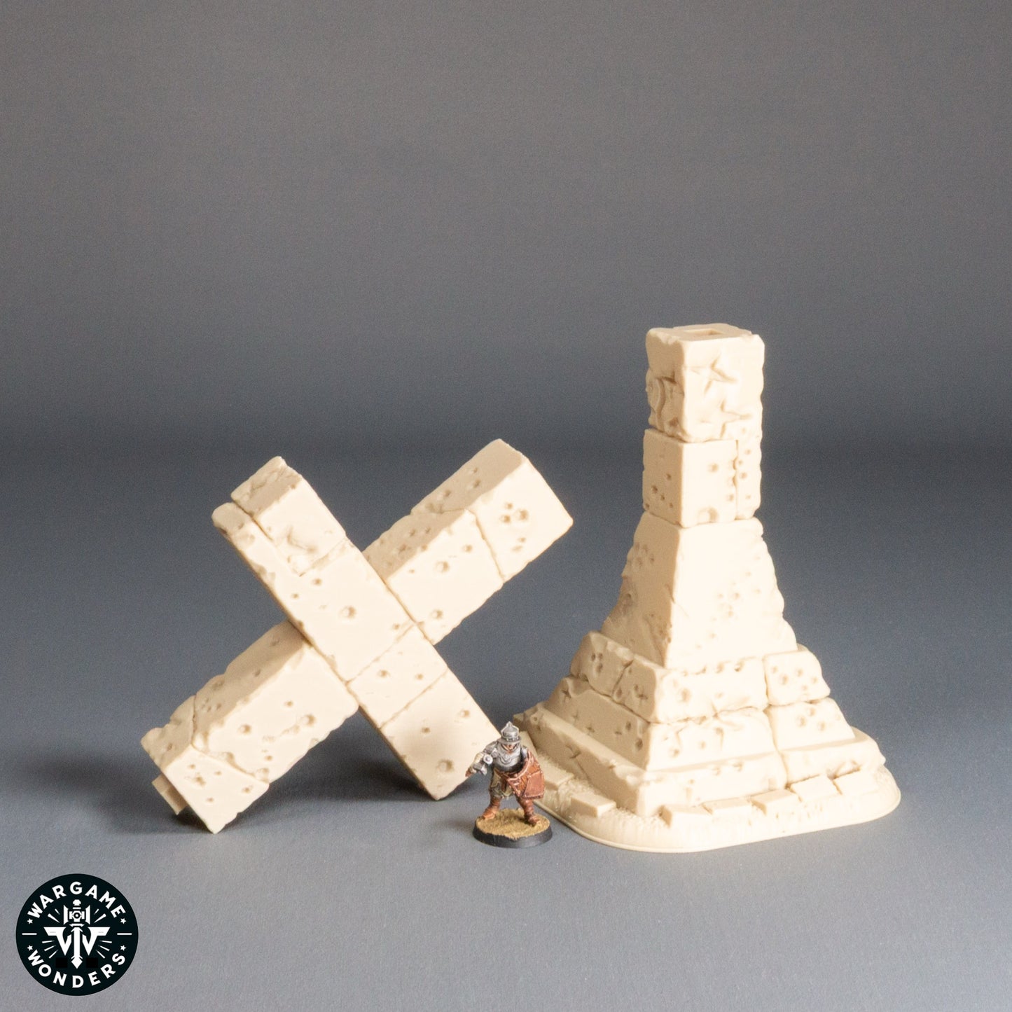 Monumental Stone Cross Exiled Trenchers