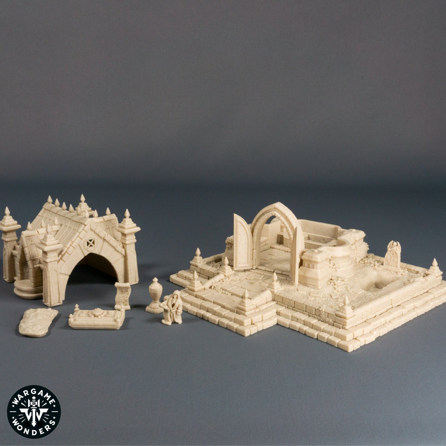 Mysterious Crypt with Pillars and Underworld Access