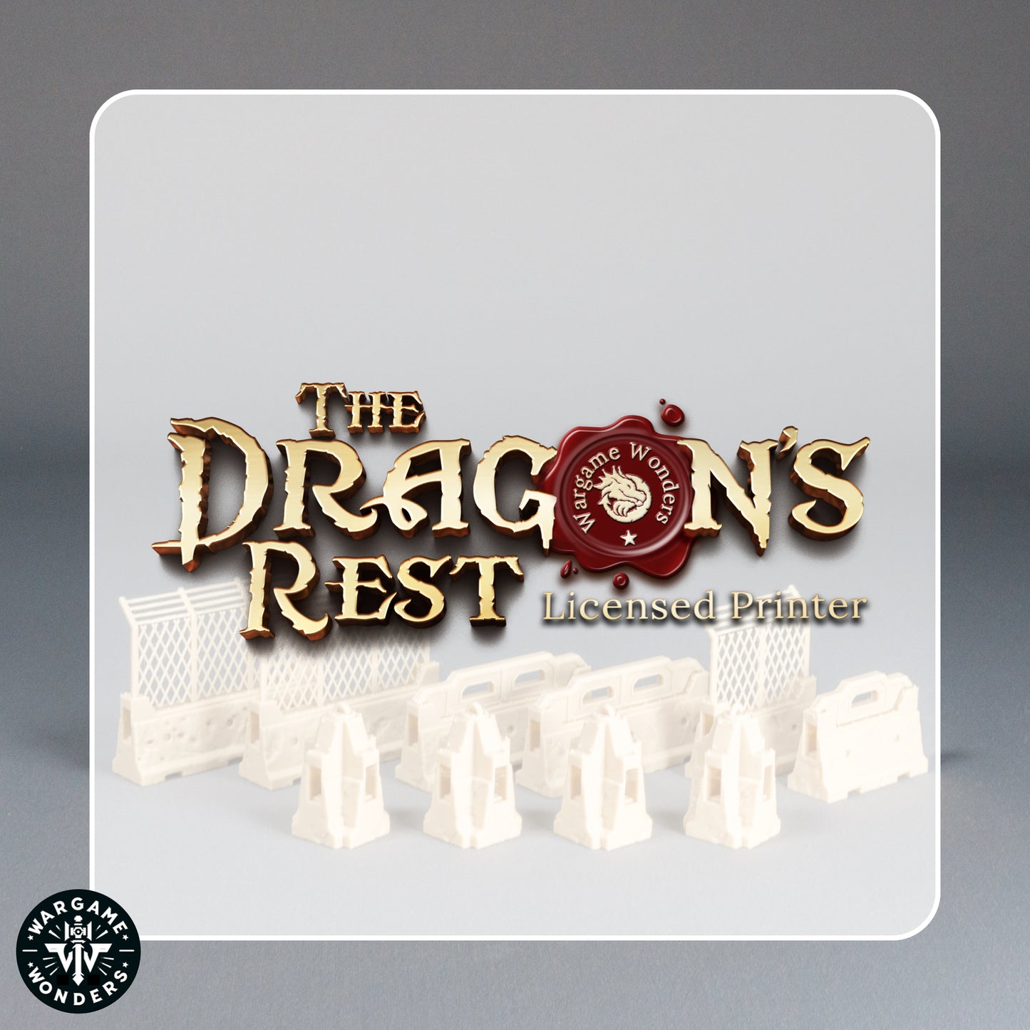 Beton‑Barrikaden mit Gitterzaun