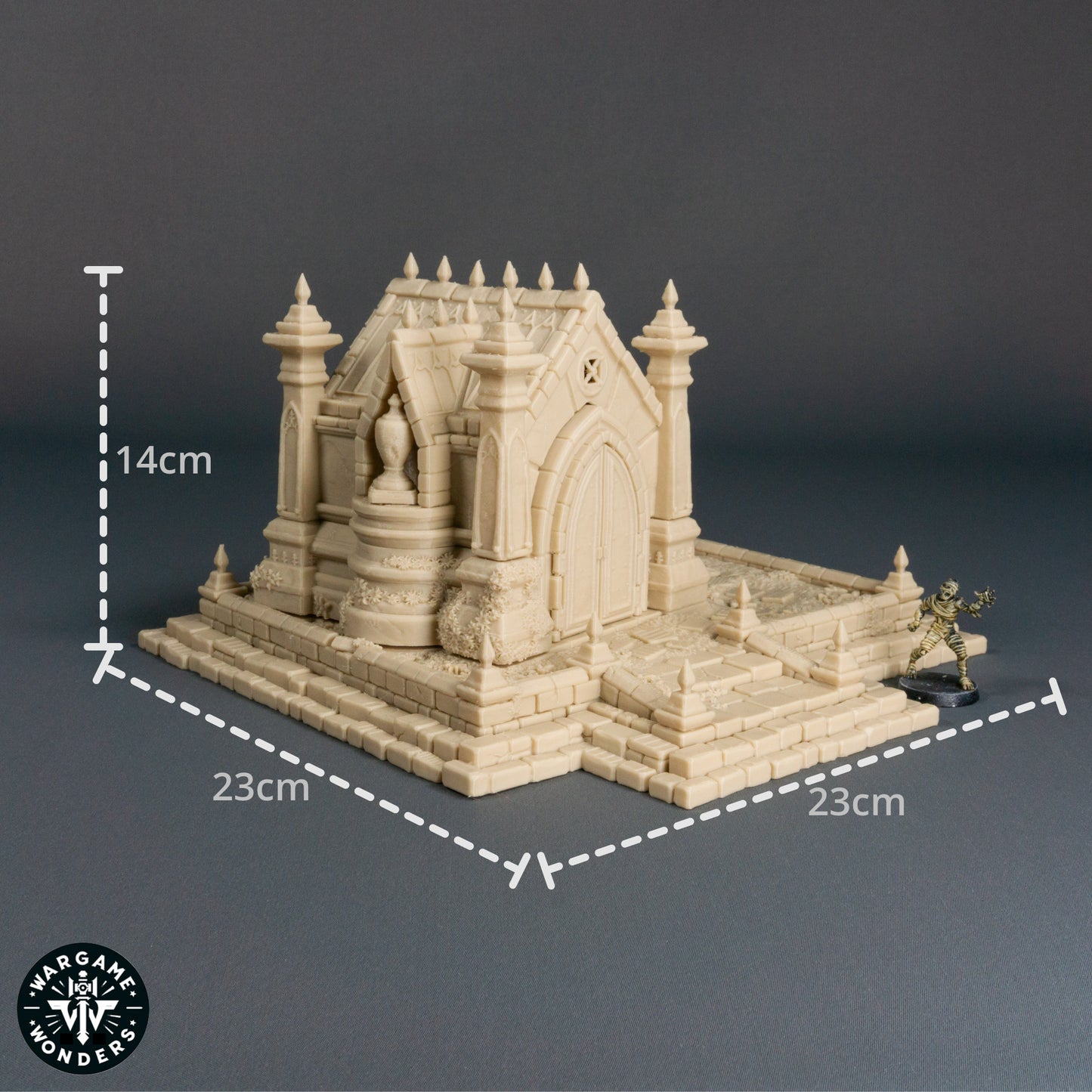 Mysterious Crypt with Pillars and Underworld Access