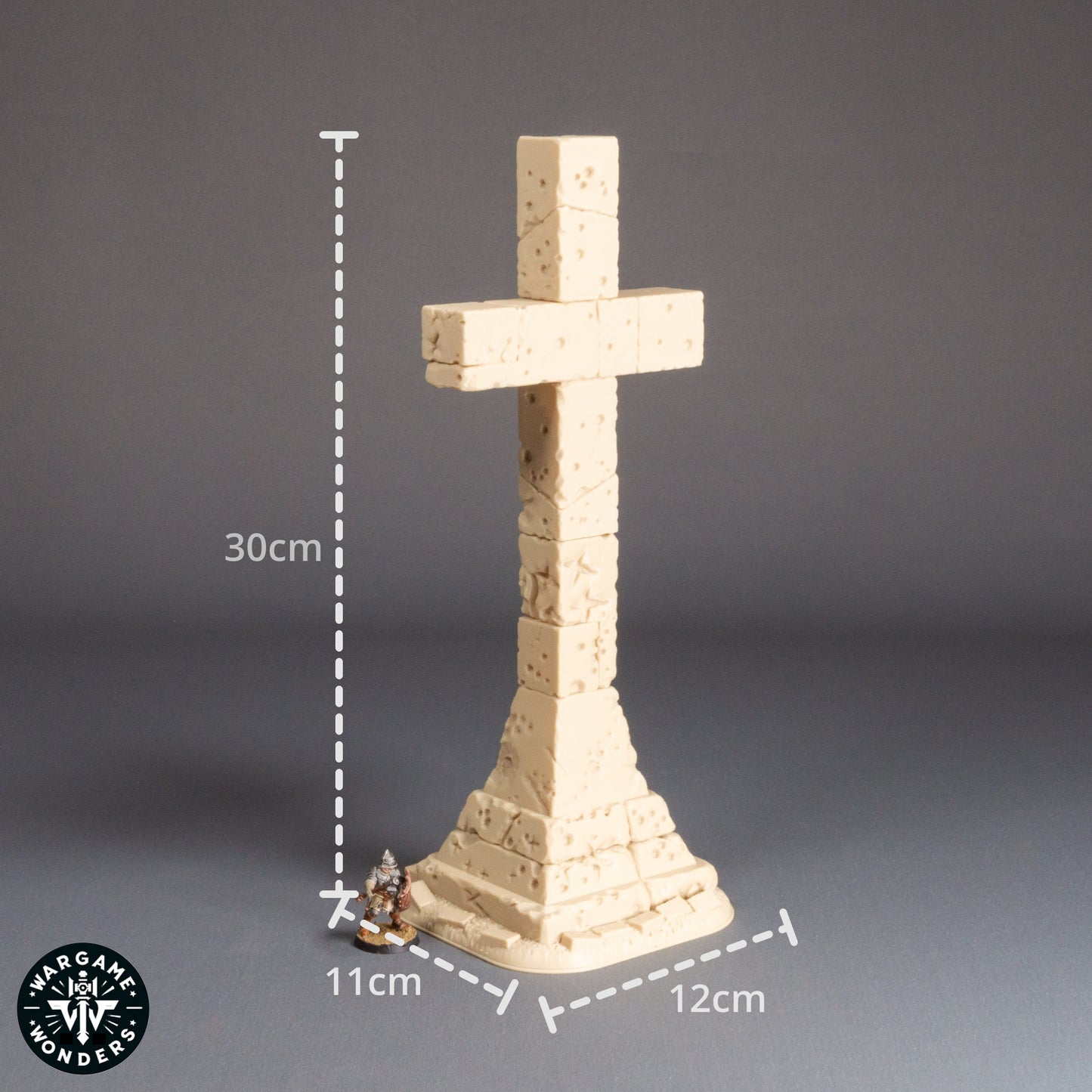 Monumental Stone Cross Exiled Trenchers