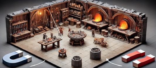 Magnetische Power in deinem Dungeon: Neodym vs. Ferrit – Welche Magnete bringen dein Tabletop auf das nächste Level?