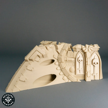 Gotisches SciFi Raumschiffwrack Nasensektion