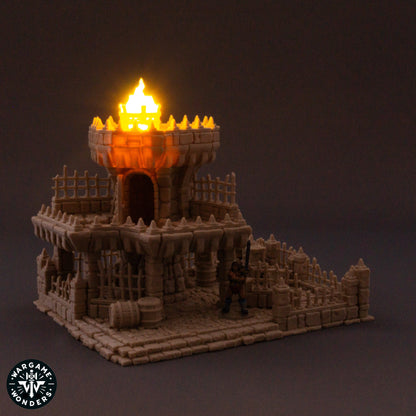 Brutal Legion Arena Dice Tower illuminated