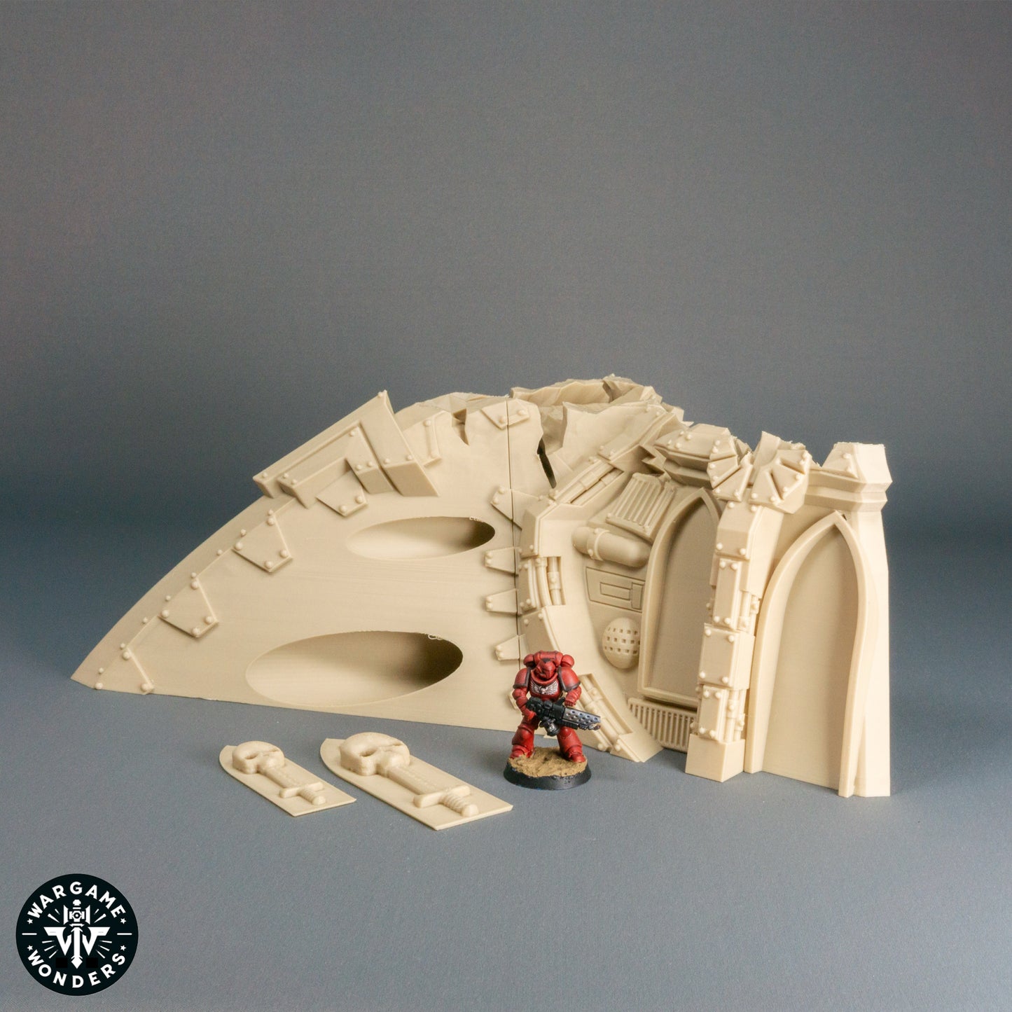 Gotisches SciFi Raumschiffwrack Nasensektion