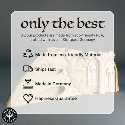 Gotisches SciFi Raumschiffwrack Nasensektion