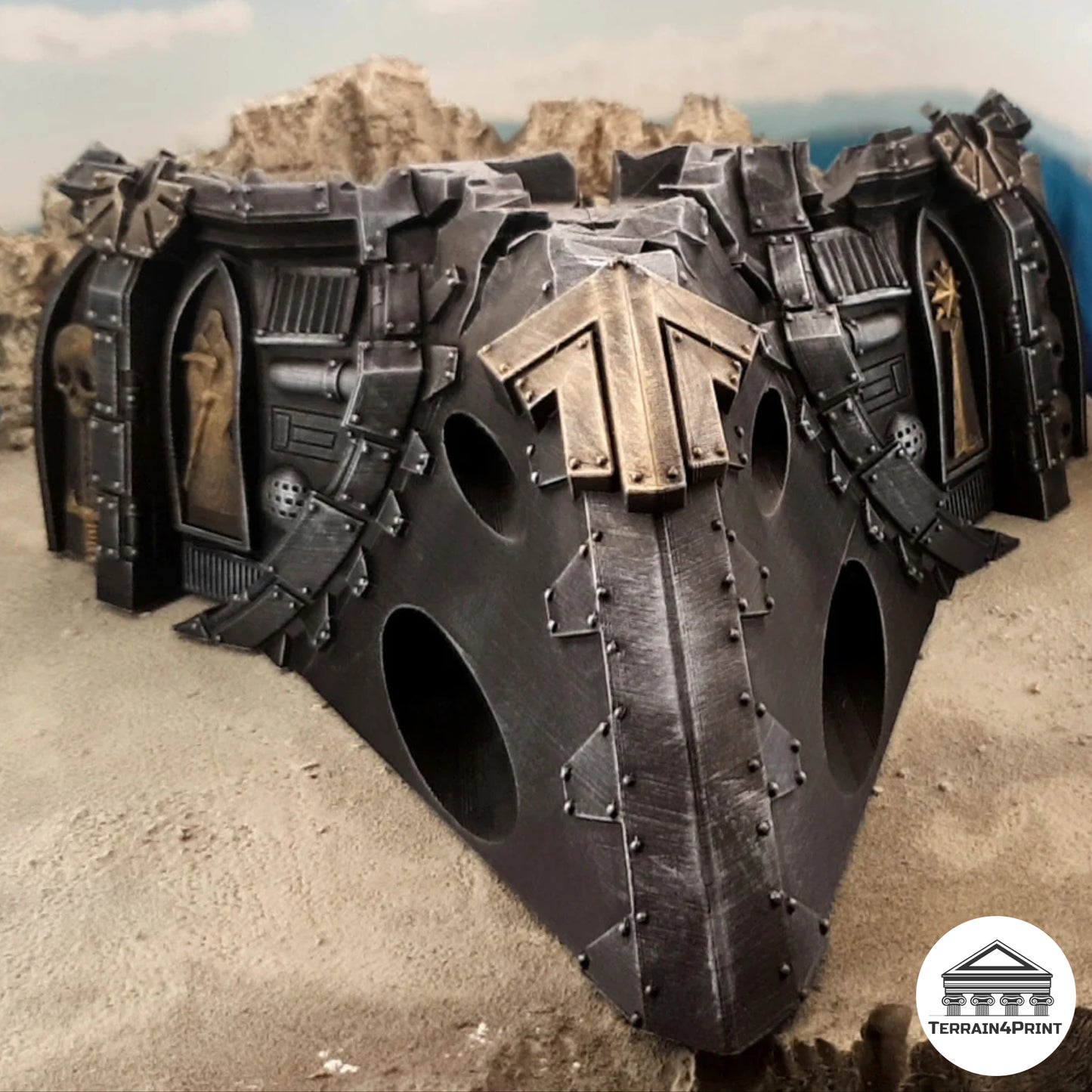 Gotisches SciFi Raumschiffwrack Nasensektion