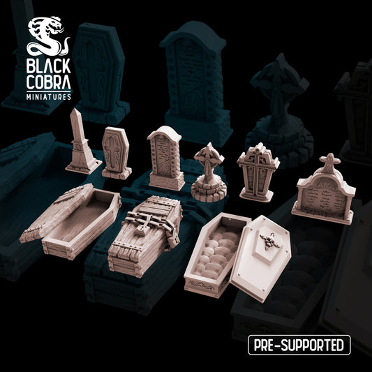 Tombstones And Coffins